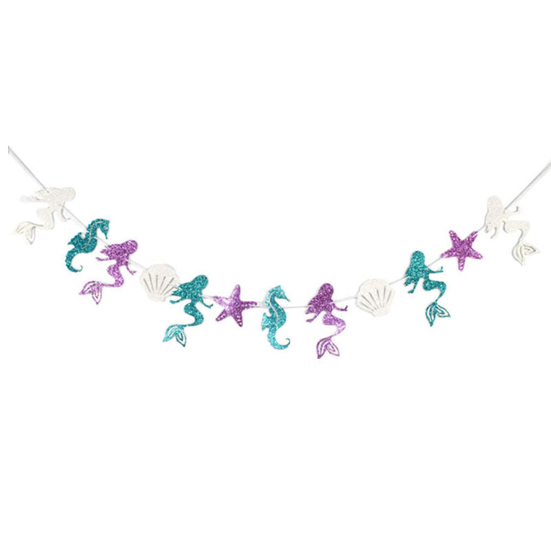 Mermaid Theme Birthday Decoration Supplies
