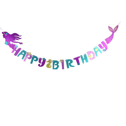 Mermaid Theme Birthday Decoration Supplies