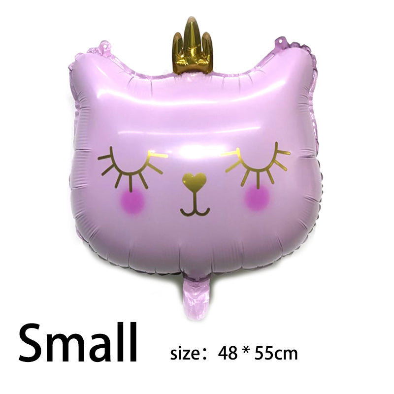 Crown Cat Aluminum Film Party Balloon