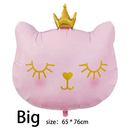 Crown Cat Aluminum Film Party Balloon